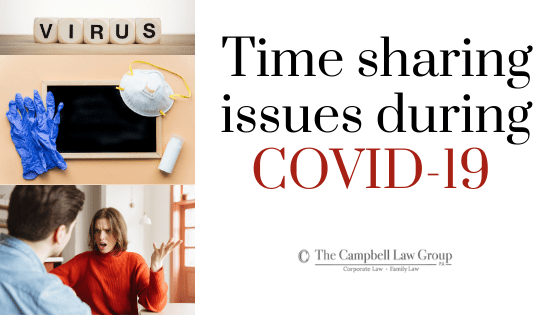 Time sharing issues during coronavirus